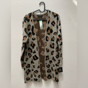 NWT leopard print cardigan